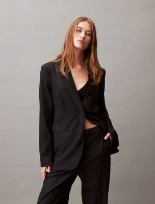 Calvin klein women's clearance black blazer