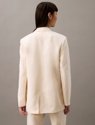 Calvin klein linen blazer sales