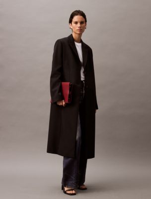 Calvin klein single breasted coat online