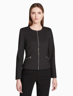 calvin klein zip front jacket