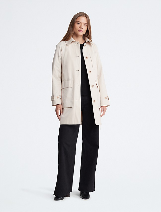 | Long Wrap Wool USA Coat Klein® Calvin Blend