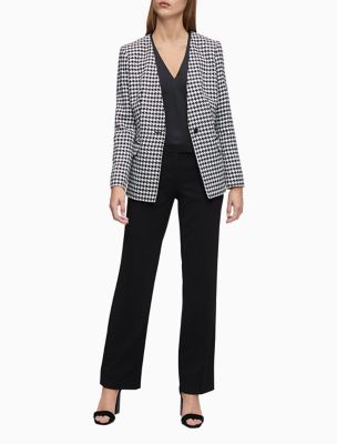 calvin klein houndstooth jacket