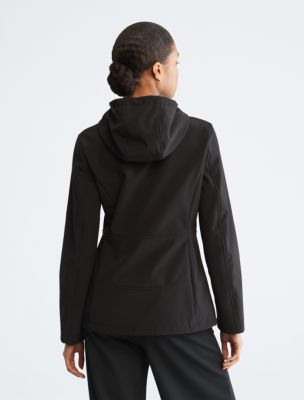 Calvin Klein Marled Hooded Performance Jacket in Gray