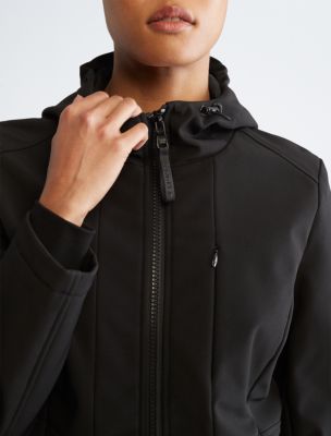 Calvin Klein Removable Hood Athletic Jackets for Women