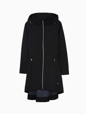 hooded rain parka