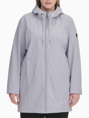 calvin klein soft shell hooded jacket