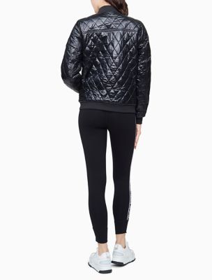 calvin klein quilted bomber jacket