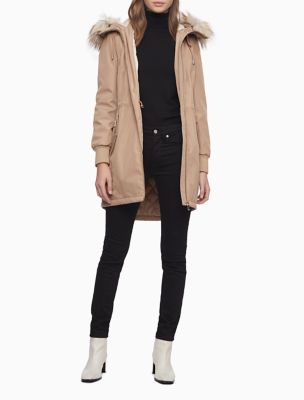 calvin klein hooded anorak jacket