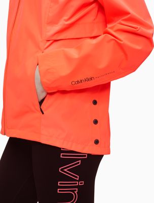 calvin klein windbreaker orange