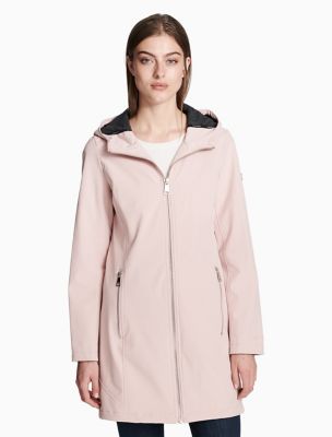 calvin klein soft shell hooded jacket