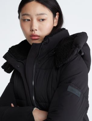 CALVIN KLEIN PERFORMANCE Gray/Black Down Long Jacket Size M NWOT – Style  Exchange Boutique PGH