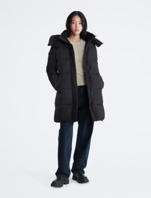 calvin klein long coat with hood - OFF-70% >Free Delivery
