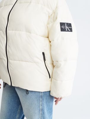 Boxy Hooded Puffer Jacket, Calvin Klein in 2023