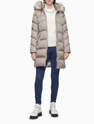 calvin klein puffer jacket with hood