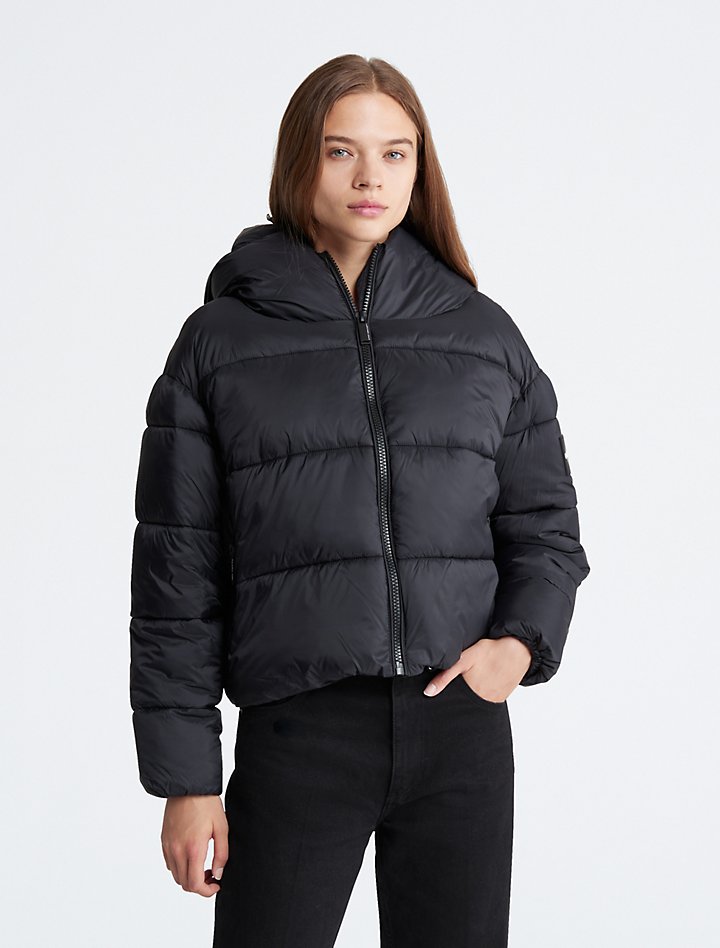 Introducir 73+ imagen puffer jacket calvin klein womens