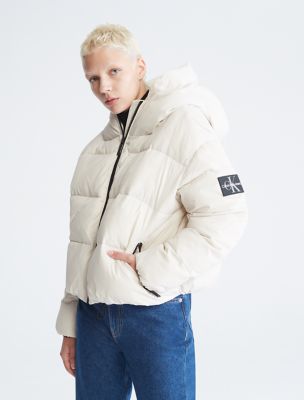 Hooded down jacket 2024 calvin klein jeans