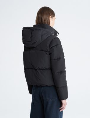 Calvin klein short cheap fitted puffer