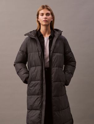 Calvin klein long down jacket on sale