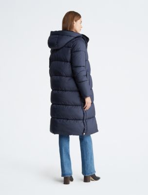 Long Faux Fur Puffer Coat Calvin Klein