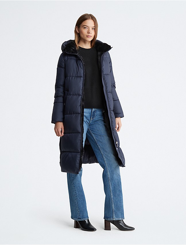 Long Stretch Puffer Jacket | Calvin USA Klein®