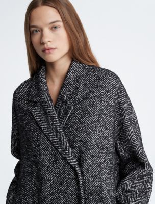 Calvin klein 2024 herringbone coat