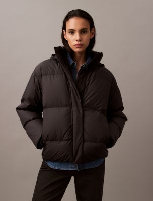 Calvin klein black down jacket online