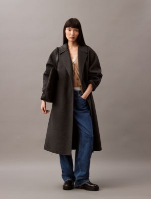 Calvin klein wool blend coat online