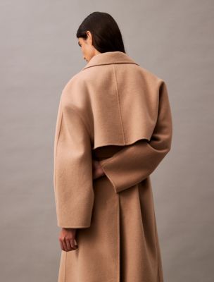 Double Faced Wool Blend Wrap Coat | Calvin Klein® USA Double Faced Wool Blend Wrap Coat | Calvin Klein® USA