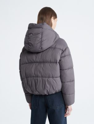 Boxy Hooded Puffer Jacket