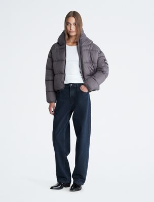 Boxy Hooded Puffer Jacket