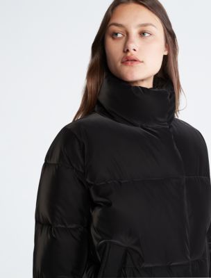 Velvet Short Puffer Jacket | Calvin Klein® USA