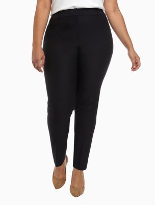 plus size twill pants