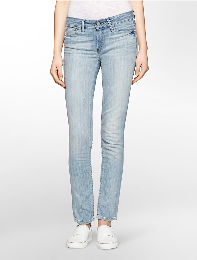 calvin klein womens ultimate skinny blue light wash jeans | eBay