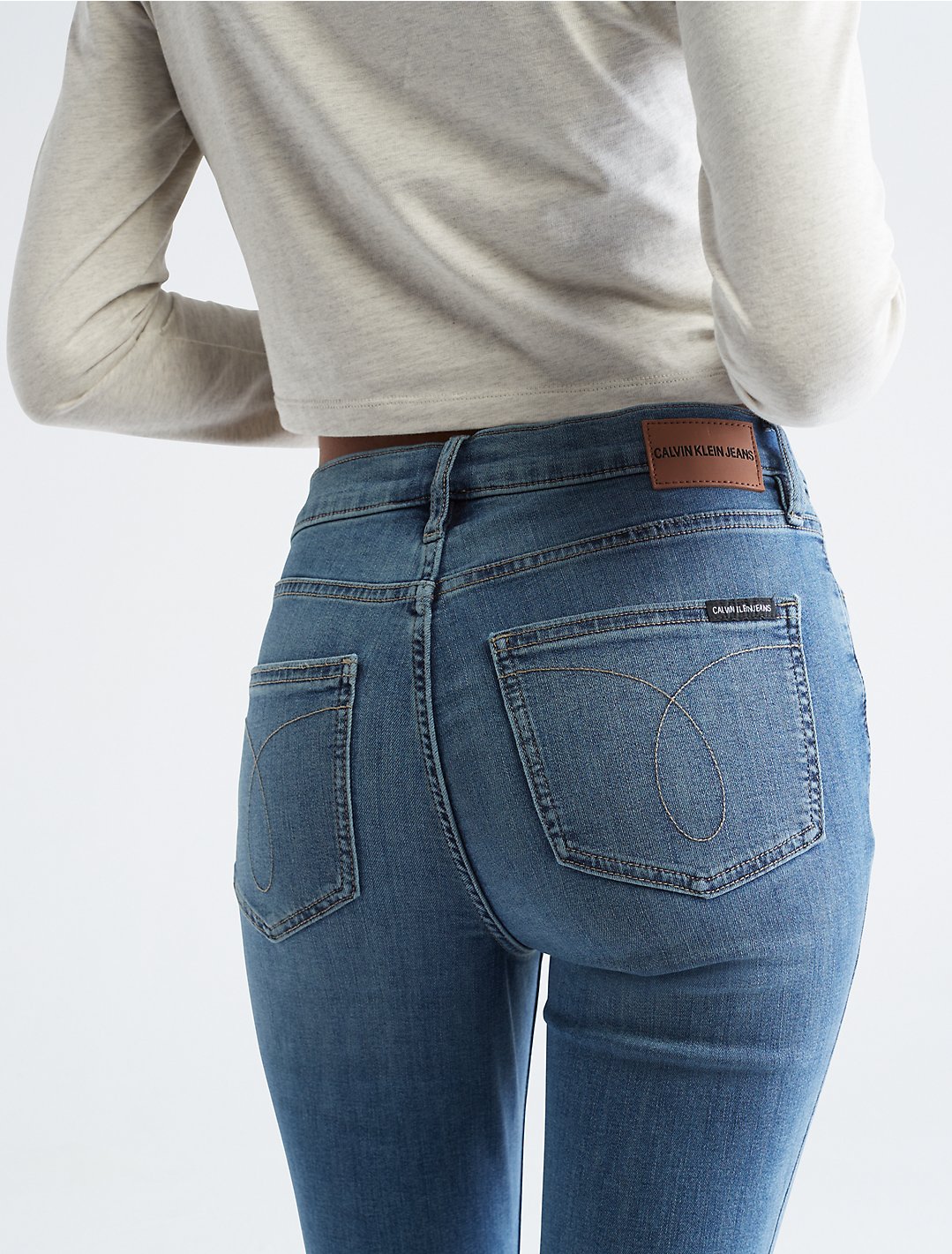 Skinny Mid Rise Repreve® Del Mar Rinse Jeans | Calvin Klein® USA