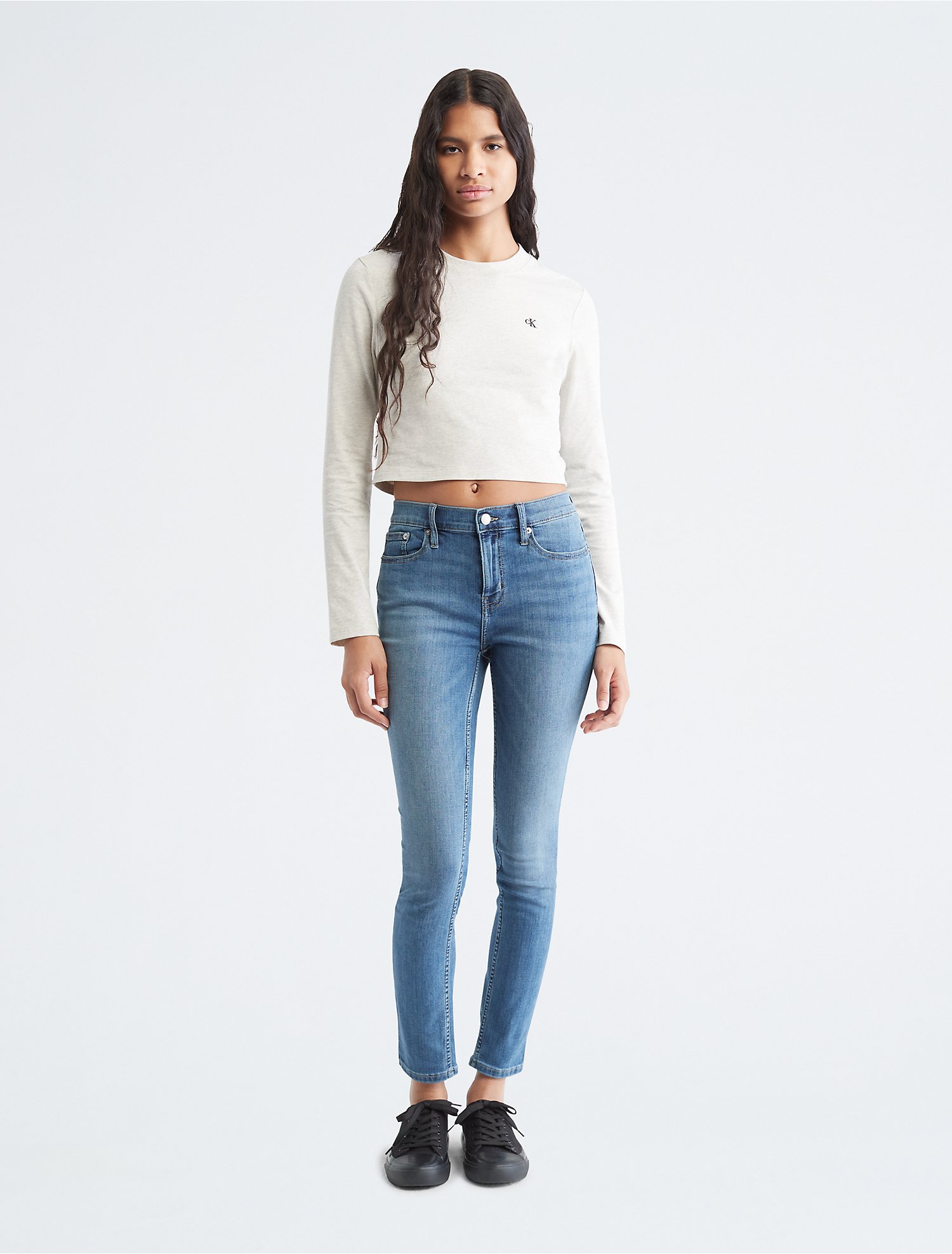 Skinny Mid Rise Repreve® Del Mar Rinse Jeans | Calvin Klein® USA
