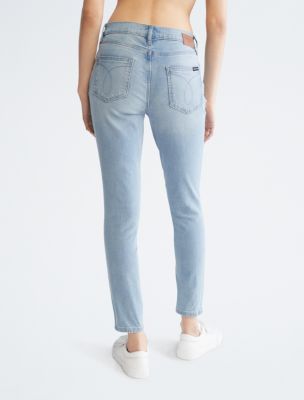 Calvin Klein Jeans HIGH RISE SKINNY - Jeans Skinny Fit - blue/blue