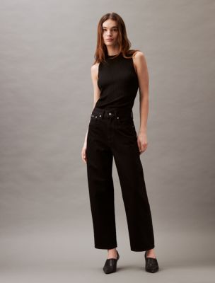 Calvin Klein Women's Wear to Work Straight Leg Pants Dark Blue Size 10 –  Steals