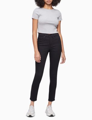 calvin klein high rise ankle skinny jeans