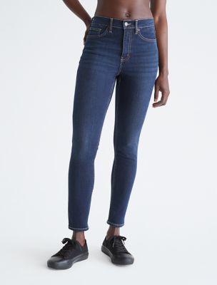 CALVIN KLEIN JEANS - Women's mid-rise skinny jeans - Blue - OT-ZW0ZW021851AA