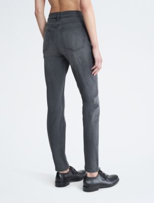 Calvin Klein Dark Blue High Rise Stretch Skinny Fit Jeans for Women