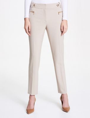 anne klein pants with gold buttons