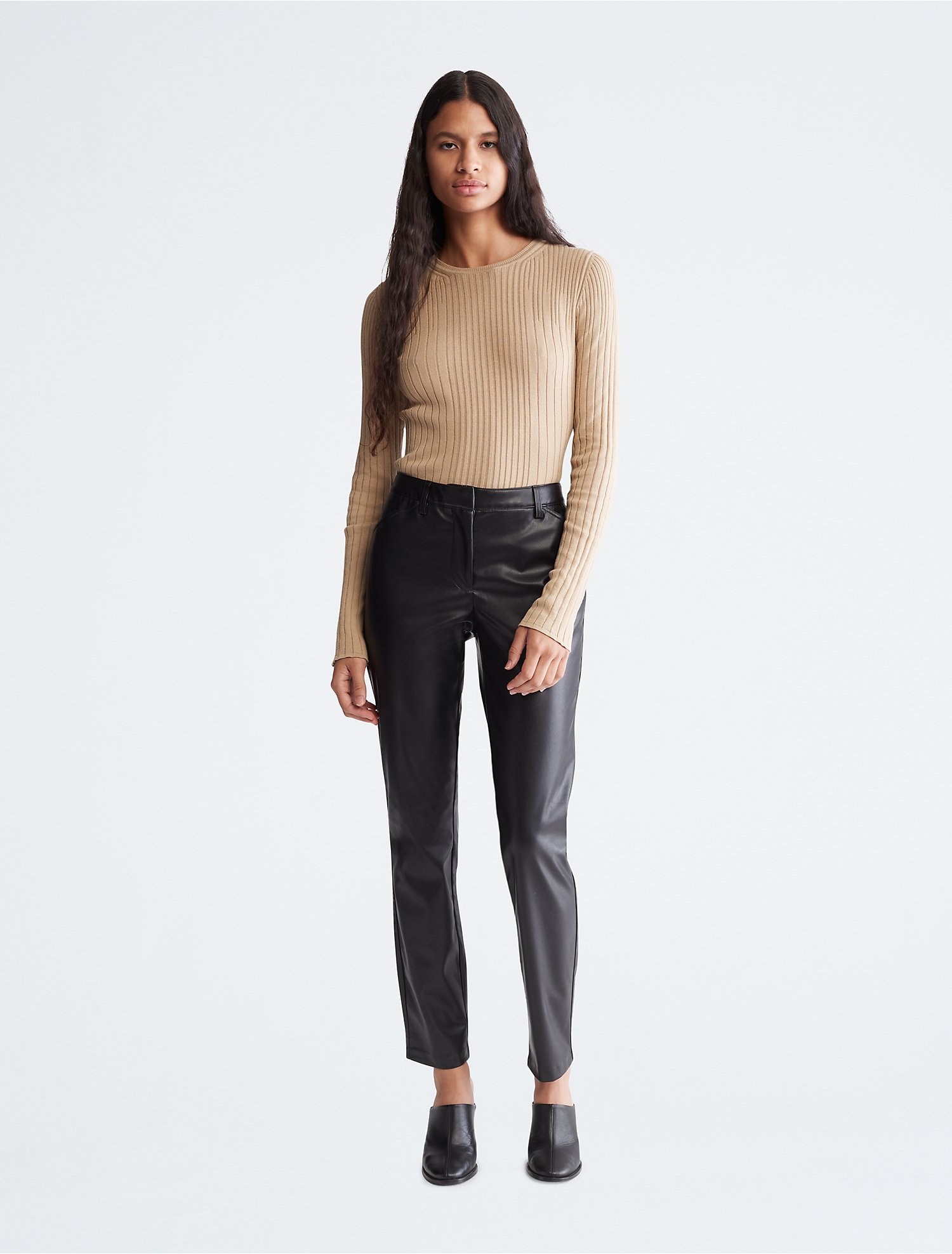 Faux Leather Pants | Calvin Klein® USA