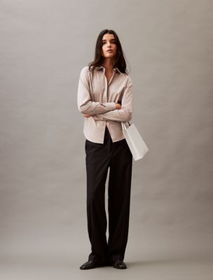 Calvin Klein Women's Modern Fit Suit Pant, Black, 2 : : Clothing,  Shoes & Accessories