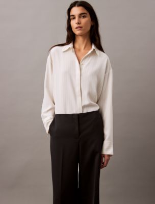 Thumbnail of Crepe Wide Leg Trousers, Black Beauty