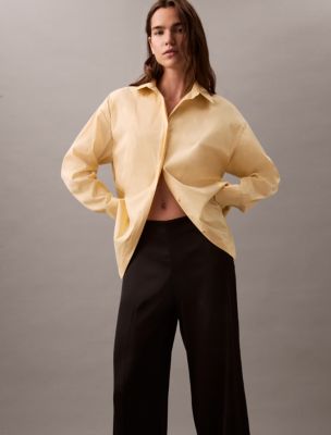 Thumbnail of Satin Stretch Wide Leg Pants, Black Beauty