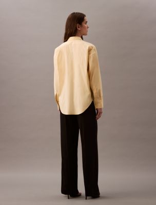 Thumbnail of Satin Stretch Wide Leg Pants, Black Beauty