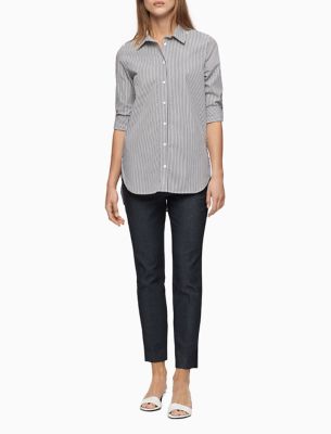 blue jean stretch pants