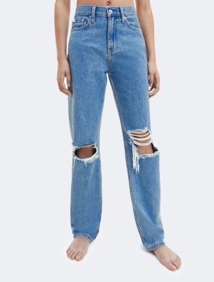 Calvin klein distressed jeans hotsell