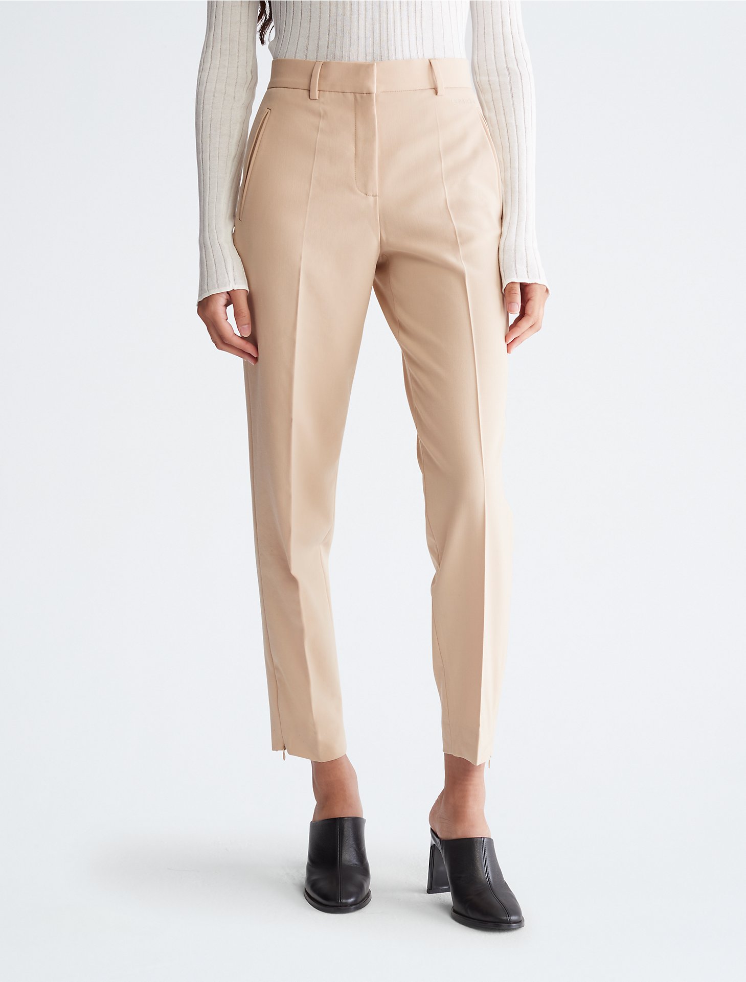 Tapered Cropped Ankle Pants | Calvin Klein® USA