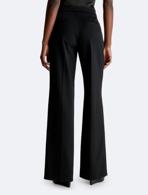 CALVIN KLEIN Women's Wide Leg Satin Flowy Pant, Luggage, X-Small at   Women's Clothing store